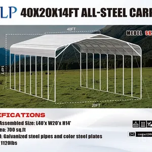 2026 SKLP SK-SC40 20 ft x 40 ft All-Steel Carport (Unused)