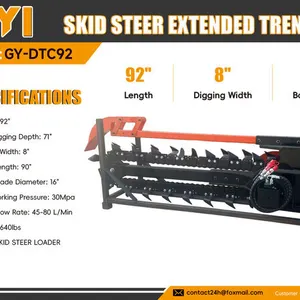 2026 GIYI GY-DTC92 92 in Extended Skid Steer Trencher (Unused)