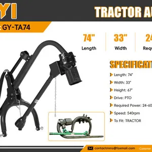 2026 GIYI GY-TA74 3-Point Tractor Auger (Unused)