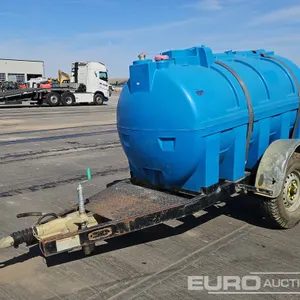 2013 Bowser Supply Single Axle Plastic Water Bowser 