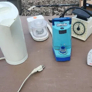 Small Appliance and Tool Lot: Little Giant Pump, Chopper, Scale and Timers