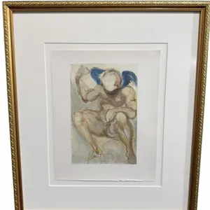 Salvador Dalí Divine Comedy Purgatory 15 Framed Woodcut