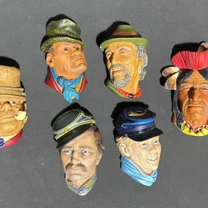 Bossons Chalkware Character Wall Masks 