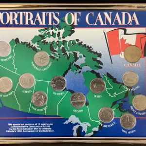 Portraits of Canada Framed Coin Set