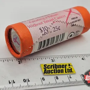 Canada Twenty Five Cent Roll : 2006 (Creating a Future Without Breast Cancer) (Original Mint Roll)