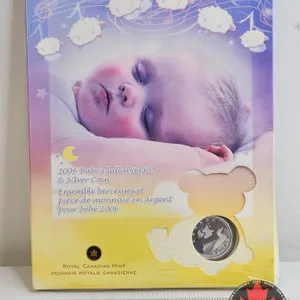 RCM Canada 2006 Baby Lullabies Loonie : Sterling Silver Dollar & CD (Unopened) (92.5%)