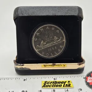Canada 1968 Silver Dollar (RCM Emblem Black Case)