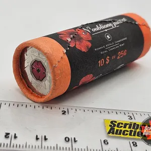 Canada Twenty Five Cent Roll : 2004 (Lest We Forget) (Original Mint Roll)