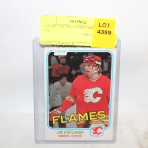 1980-81 JIM PEPLINSKI ROOKIE CARD OPC
