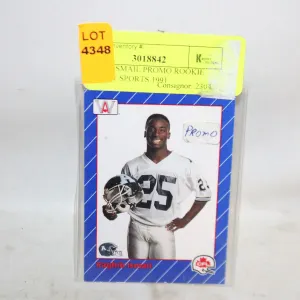 RAGHIB ISMAIL PROMO ROOKIE CARD AW SPORTS 1991