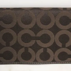 AUTHENTIC COACH BRAND CHECKBOOK/FOLDING WALLET