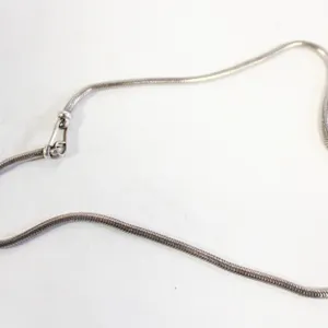 SILVER-TONE SNAKE CHAIN NECKLACE 18"