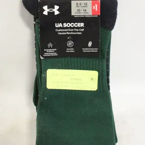 PAIR OF SOCCER SOCKS; UNDERARMOUR SIZE MENS 8.5-13