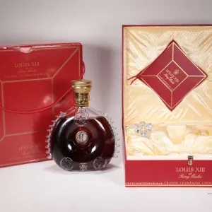 Remy Martin/ Louis XIII/ Grand Champagne /French Cognac/ Baccarat Cristal glass decanter and stopper