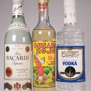 Three bottles including Potters/ Premium Vodka/ 750ml/ 40% ABV, Gusano Rojo/ Mezcal/ 500ml/ 38% ABV 