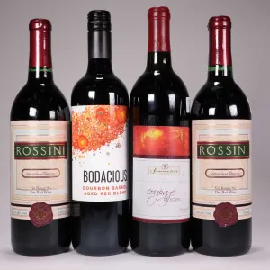 Four bottles of red wine including two Rossini/ Dry Red Wine/ each 750ml/ 11% ABV, Sommelier/ Coupag