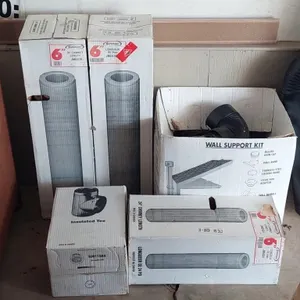Chimney pipe and wall support