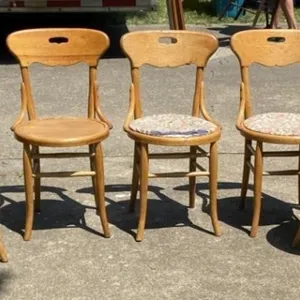6- Oak Dinette Chairs