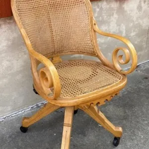 Cane Seat Office Chair