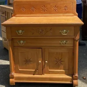 2 Door Wash Stand with Splash Back