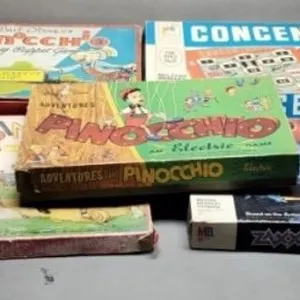 6 Vintage Games, etc. Some Rough Edges On Boxes