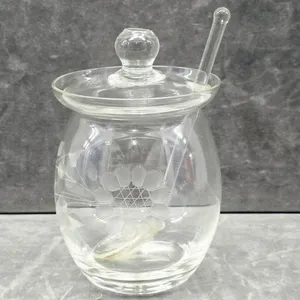 12 Petal Cornflower Jam Jar with Spoon