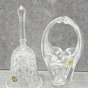 Crystal Bell & Basket Lot