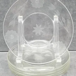 12 Petal Cornflower Glass Plates