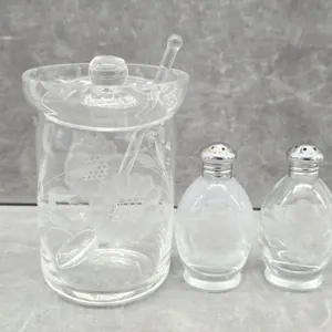 12 Petal Cornflower Jam Jar With Lid