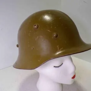 WWII Era Bulgarian M36 Steel Military Helmet w/