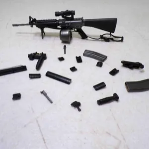 Miniature Model M4 Rifle Drum Magazine, Scope &