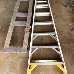 Werner Fiberglass Ladder 8� and Wood Dolly 66� x
