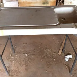 Folding Camp Table Sink 45� x 23� x 37�