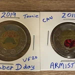 2 Commemorative Canada $2 Coins.