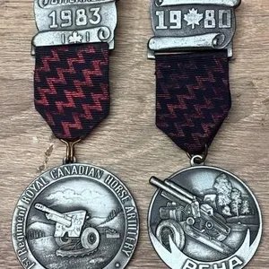2 Canadian Volksmarching Commemorative Medals -