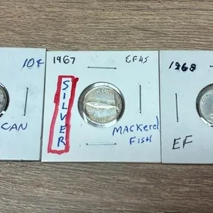 3 Canada Silver Dimes.