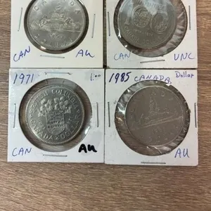 4 Canada $1 Coins.
