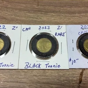 3 2022 Canada �Black� $2 Coins.