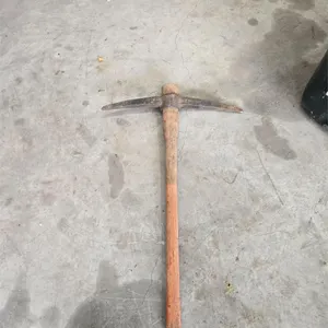 Wood handled pick ax