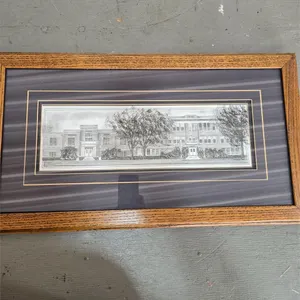 Wood framed photo