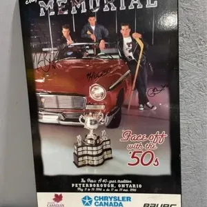 Vintage 1996 Chrysler memorial cup poster-signed