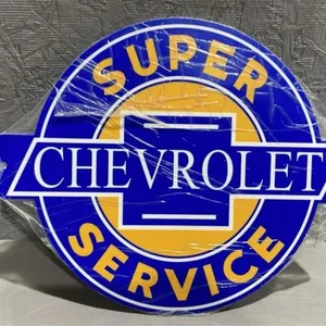 Vintage Chevrolet sign - 12x10in
