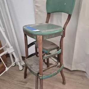 Cosco Step Stool Kitchen Chair Green Metal