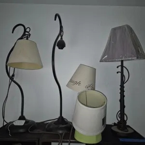 4 Decorative Table Lamps and Lamp Shades