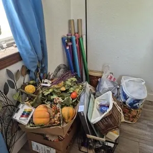 Fall Harvest Decor Lot with Pumpkins, Gourds