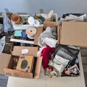 Assorted Craft Supplies and Decor