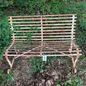 Vintage Metal Outdoor Bench