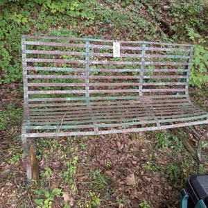 Vintage Metal Outdoor Bench