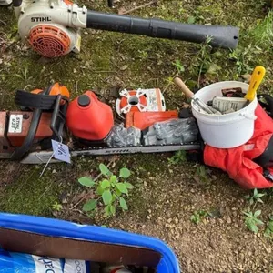 Stihl 036 Chainsaw w/oil, Chaps, Ear Muffs