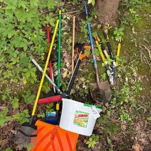 Yard Tools, Broom, Rake, Shovel etc